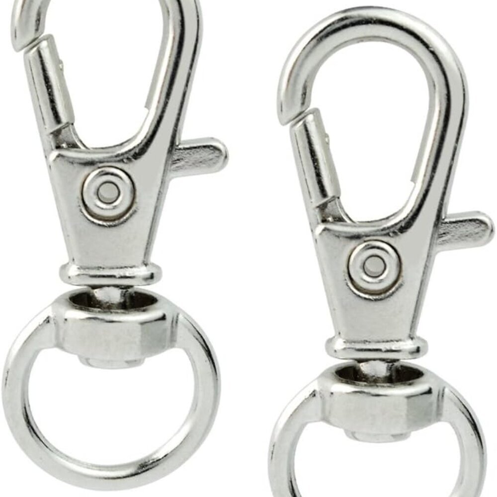 50 pcs Swivel Clasps Lanyard Snap Hook, Metal Swivel Lanyard Snap Hook Lobster C - Picture 5 of 6